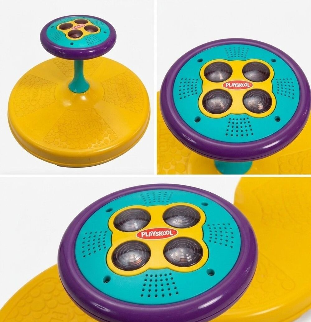 Y2K 90s Playskool Sit N Spin Sit and Spin Music Lights Sound Tonka Works toy
